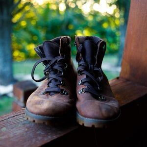 Timberland Women’s Brown Lace-Up Boots, Size 10